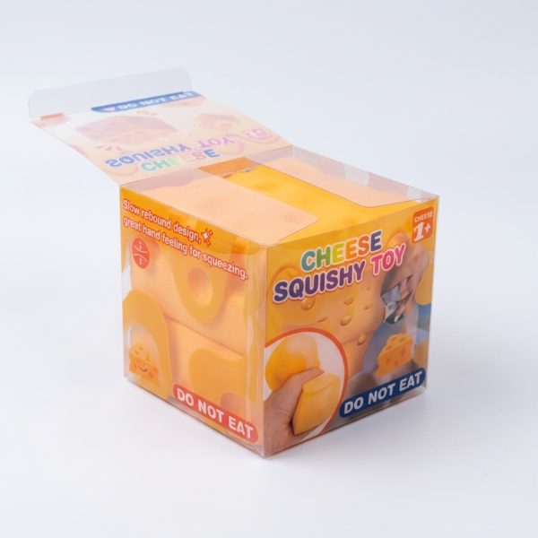 Sūrio Squishy antistresinis žaislas – 5,5 cm