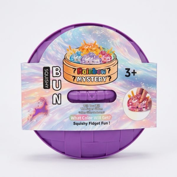 XL kalėdinis Dumpling antistresinis žaislas su spalvotais Orbeez